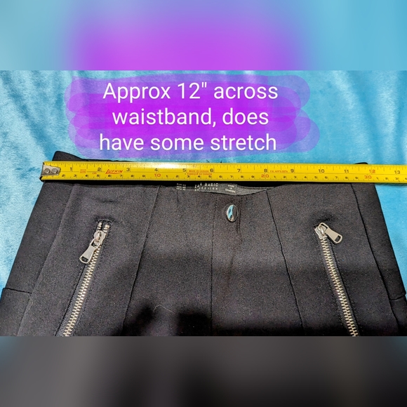 ZARA Basic Collection size XS, black dressy pants, EUC, crop skinny style - Picture 6 of 13